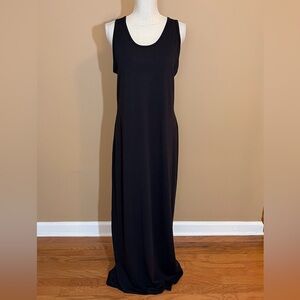 Lularoe Dani Solid Black Sleeveless Maxi Dress Large